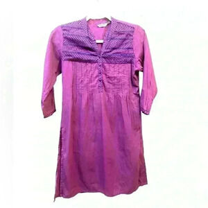 Melange Anthropologie 100% cotton shirt dress size women’s medium